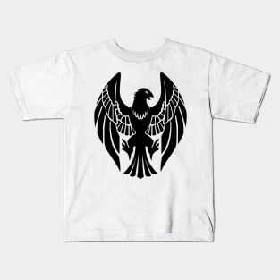 Black Eagles (Black and White) Kids T-Shirt